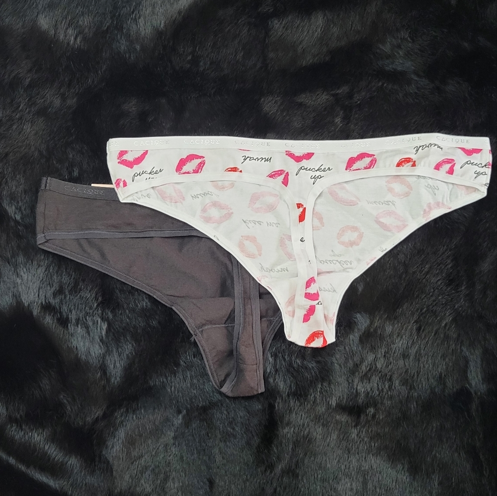 🩷Women's XL Cotton Thong Duo NWT XL or 10/12